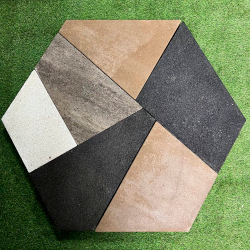 Тротуарная плитка ОРИГАМИ - Стоунмикс Черный, комплект из 6 видов плит