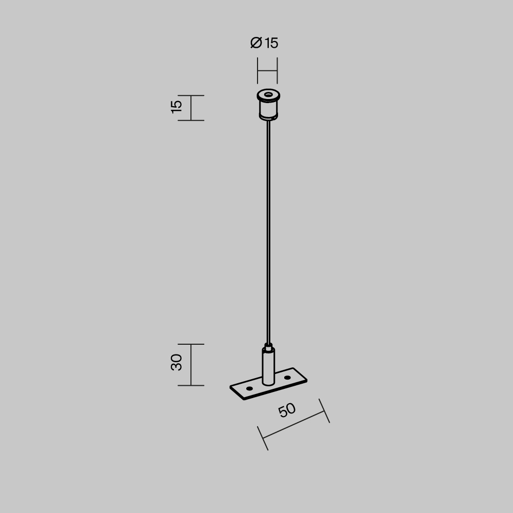 Комплектующие для уличной трековой системы Outdoor O-TR001-PB-H2M