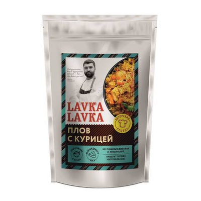 Готовое блюдо Плов с курицей LavkaLavka 250 г .