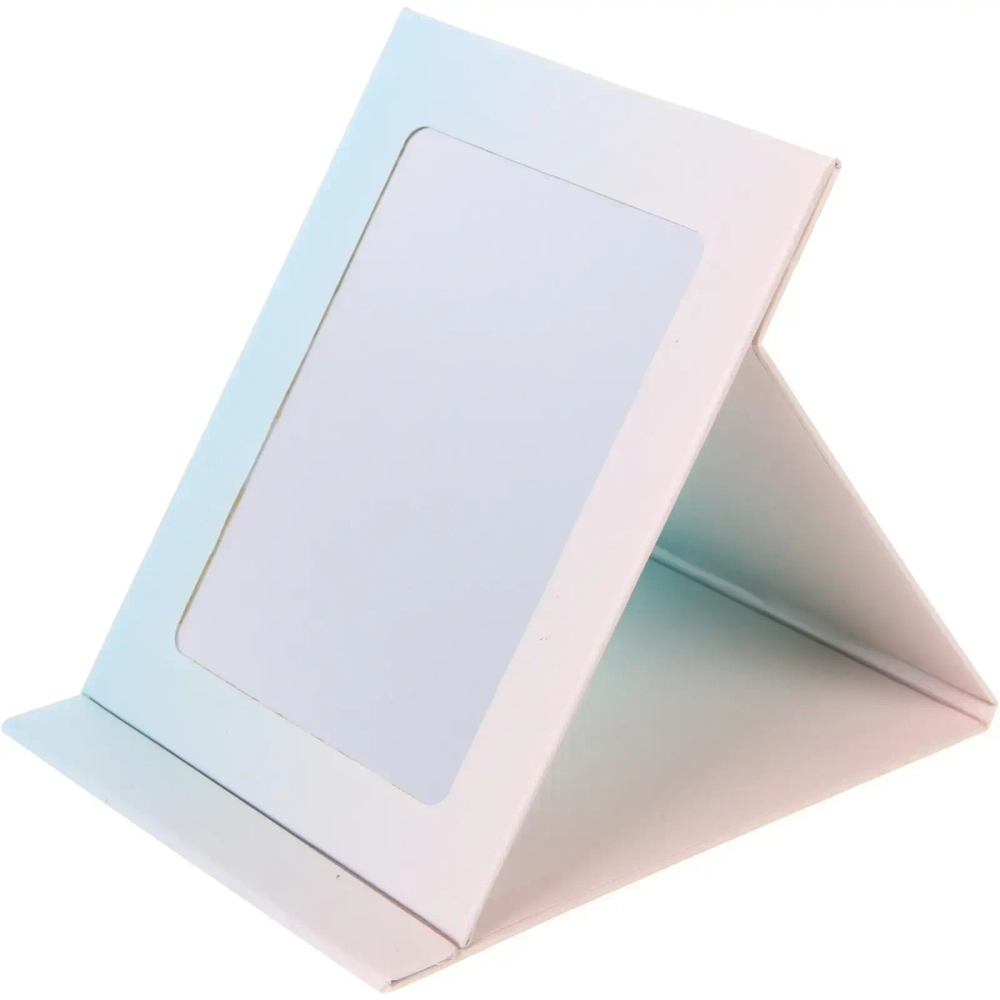 Зеркало косметическое складное «ФОРТУНА БРИ», микс 4 дизайна, мрамор, 17*13,5см