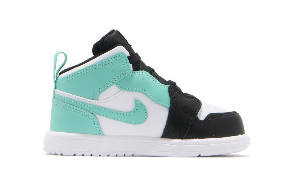 Baby Jordan Air Jordan 1 Mid ALT Island Green Retro mid-help toddler shoes Tiffany Green