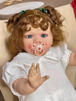 Кукла Реборн мягконабивная 65см в пакете (FA-804)