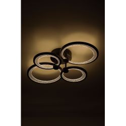 Светильник потолочный светодиодный ЭРА Модерн Odry CLL-1-78W 3K-6,5K RC BK с ДУ черный