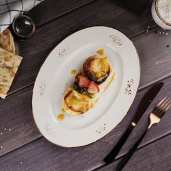 Блюдо овальное 30*22,5 см h2,2 см Grace Noble [1]