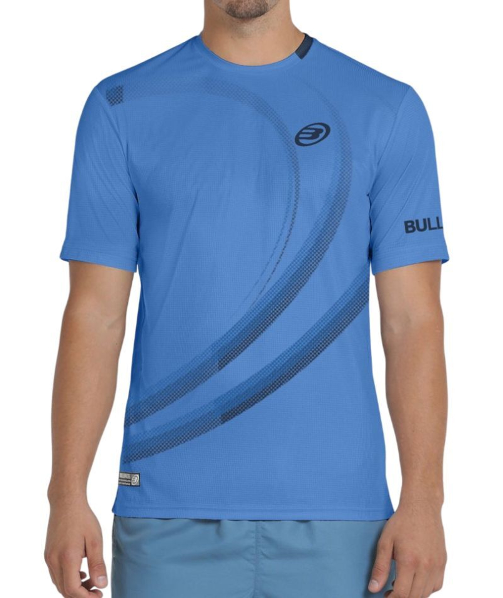 Мужская теннисная футболка Bullpadel Beque - небесный