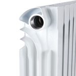 STOUT VEGA 500 8 секций радиатор алюминиевый боковое подключение (белый RAL 9016)