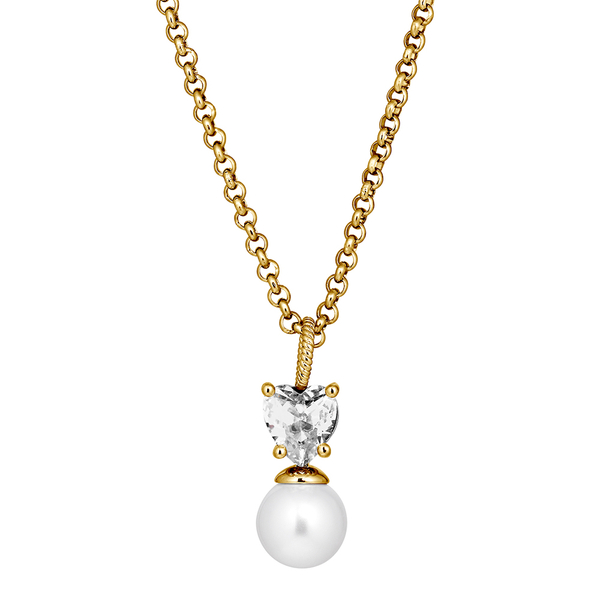 Колье Dyrberg Kern COLUME SG CRYSTAL / WHITE PEARL 480119