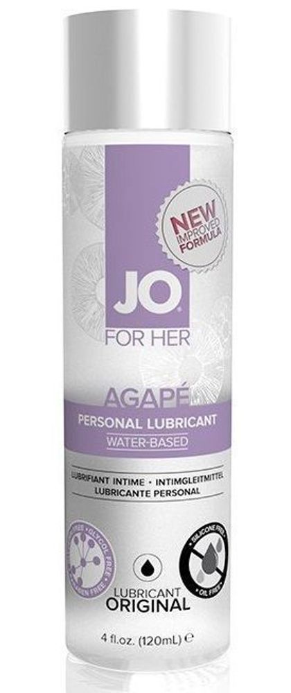 Женский лубрикант на водной основе JO AGAPE LUBRICANT ORIGINAL - 120 мл.