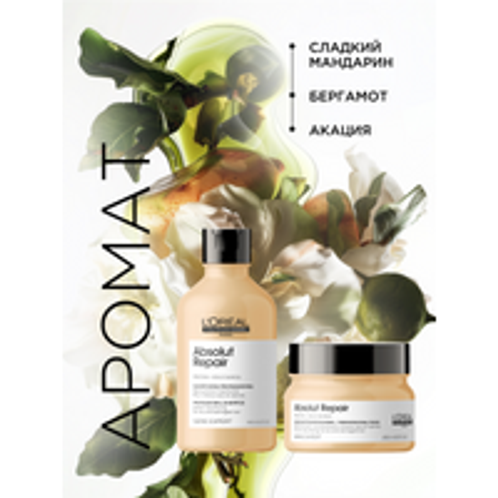 L'Oreal Professionnel Absolut Repair весенний набор для поврежденных волос (Шампунь 300 мл + Маска 250 мл).
