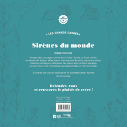 Hachette  раскраска по номерам  Sirènes du monde