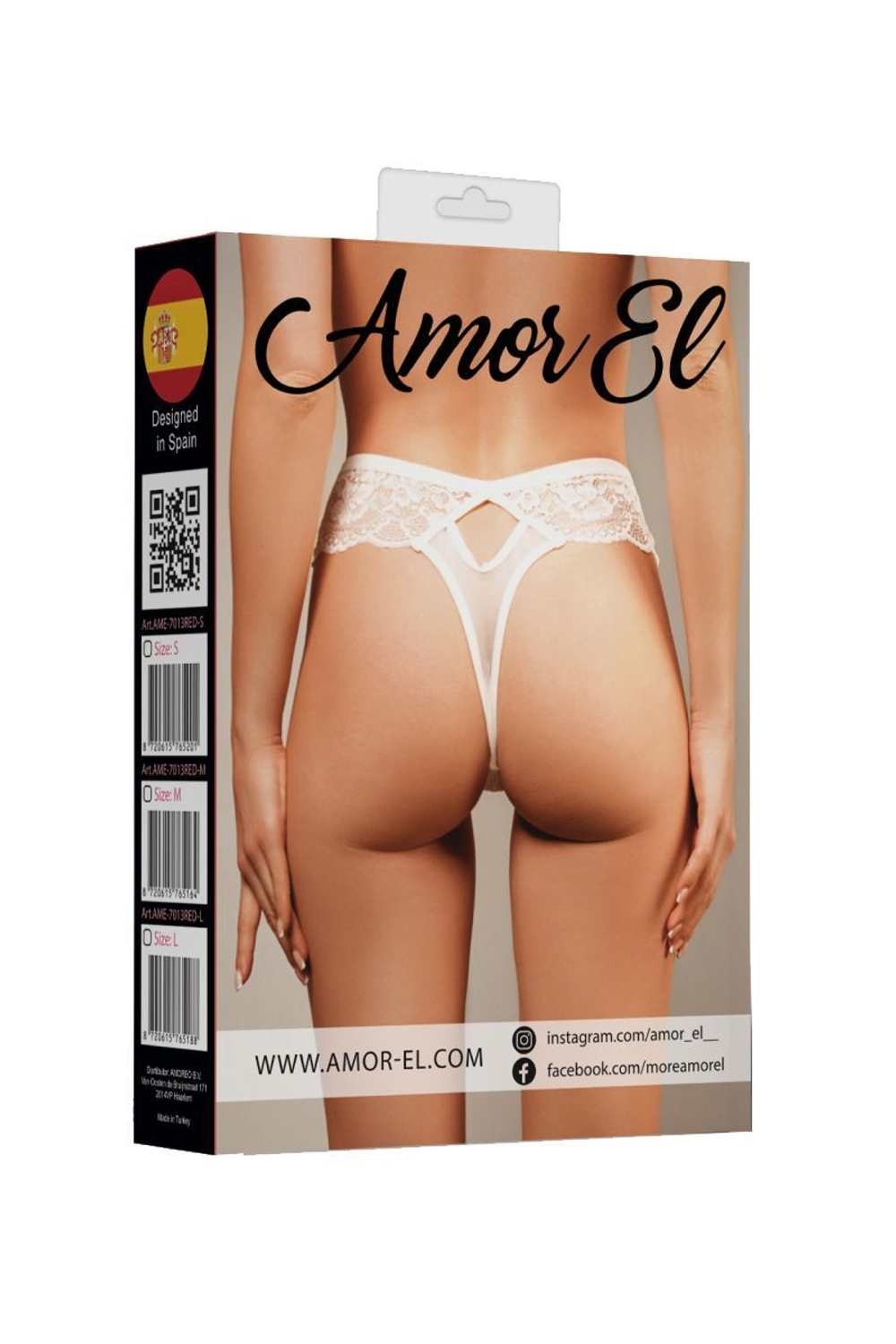 Кружевные трусики-танга с соблазнительными вырезами (Размер: M) (Цвет: кремовый)