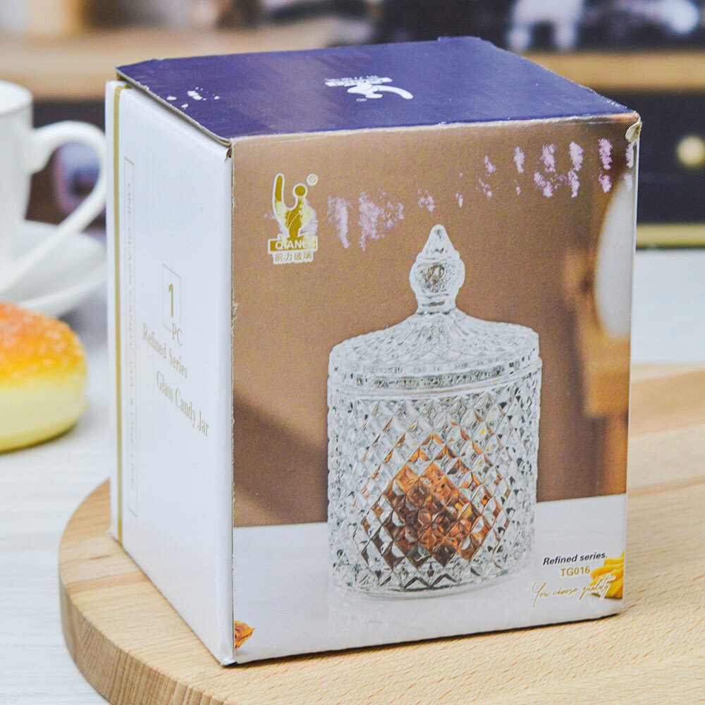 Ваза для варенья и меда 300мл, d8,5см h14см, TG016