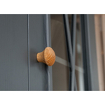 Шкаф для посуды «Форест» узкий 1 дверь 2 ящика серый 7012/бейц-масло