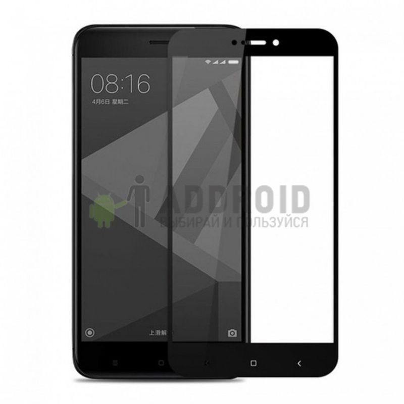 Защитное стекло 3D для Xiaomi Redmi 4X Black
