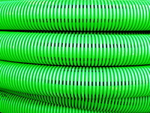 Двустенная труба ПНД гибкая дренажная д.110мм, SN8, перфорация 360град., в бухте 50м, цвет зеленый