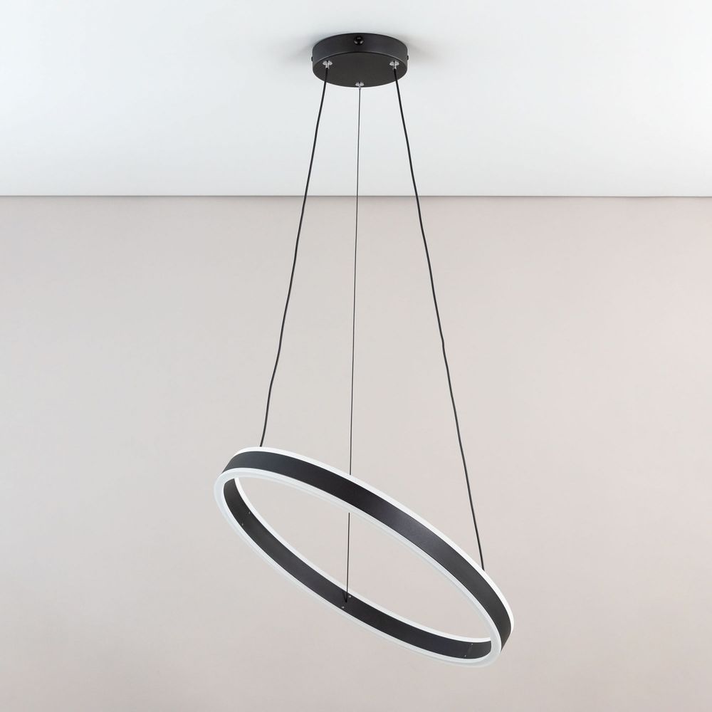 Citilux Дуэт CL719501 LED Люстра подвесная с пультом Чёрная