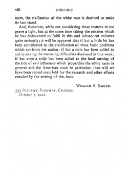 Race Decadence | William Samuel Sadler