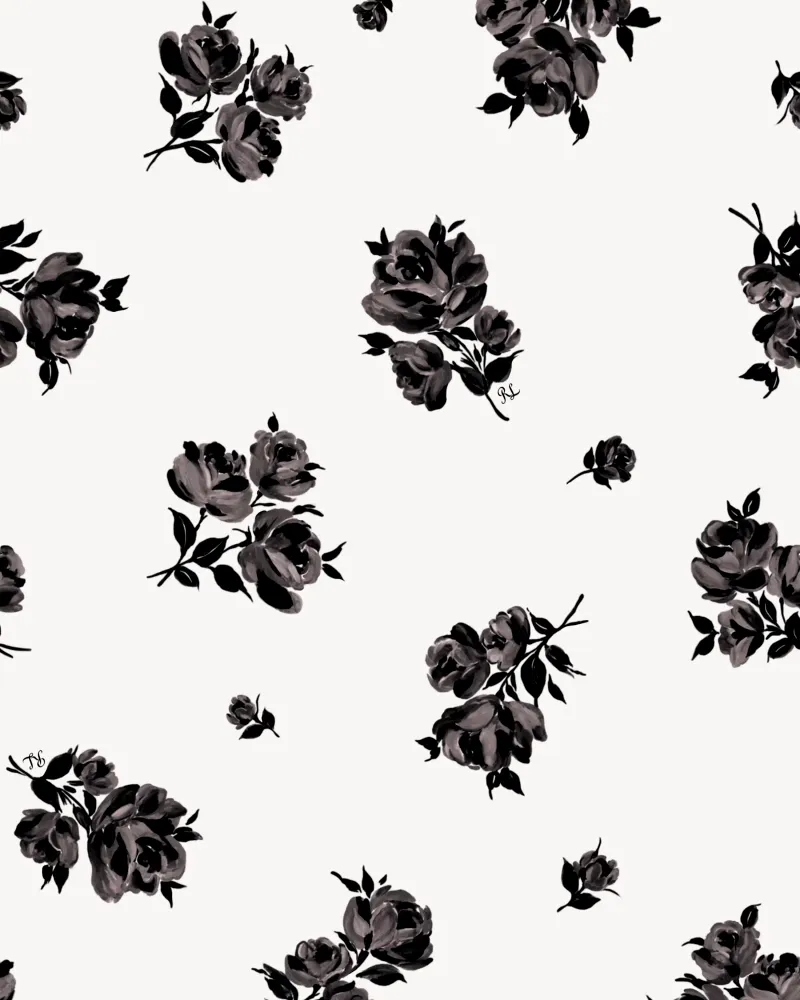 Рози миди (Rosie midi), платье миди из молочного шифона с цветочным принтом