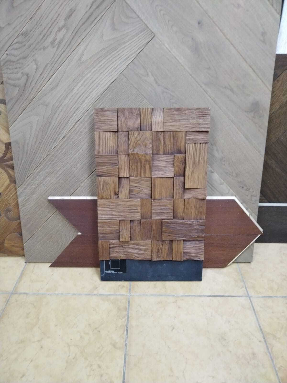 Деревянная мозаика для стен Wood Mosaic Хауз мокко