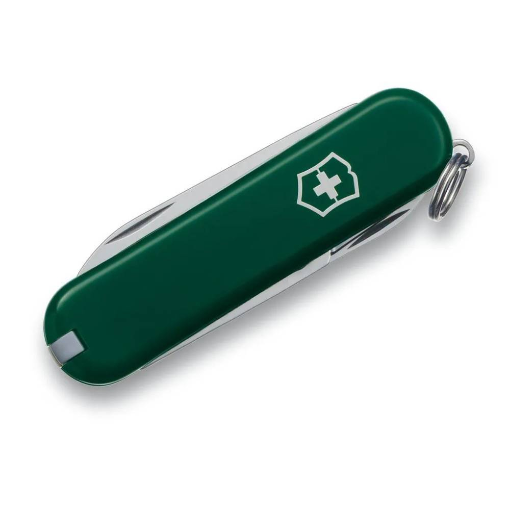 Нож перочинный Victorinox Classic (0.6223.4) 58мм 7функций зеленый