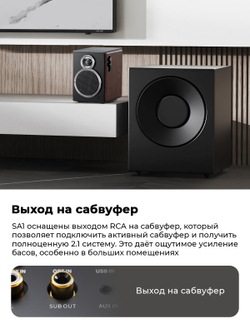 Колонки компьютерные Bluetooth FIIO SA1 (F3053S) Twilight Black