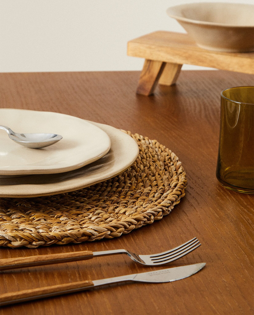 ZARA HOME ПОДСТАВКА ИЗ ПЛЕТЕННОГО ВОЛОКНА