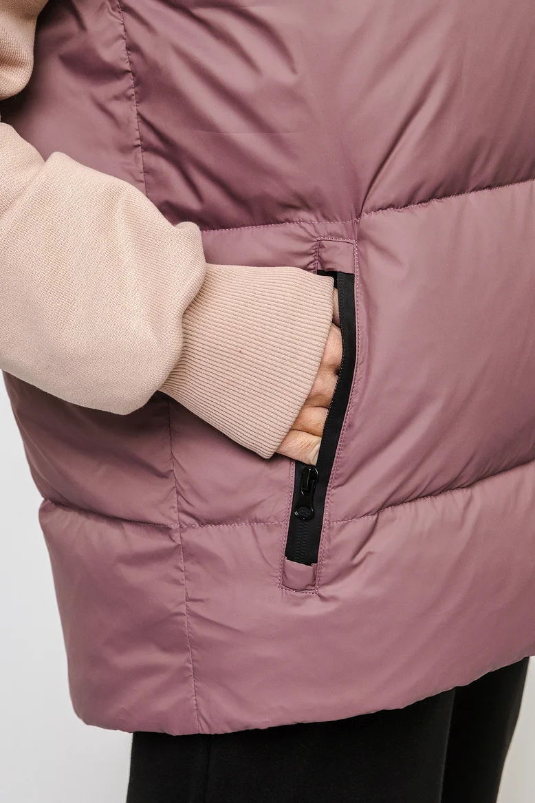 Жилет "НОХО" утеплённый, унисекс, цвет "Лиловая дымка"