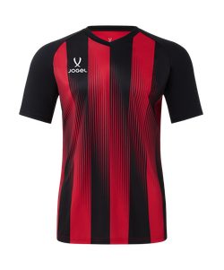 Футболка игровая Jogel Camp Striped Jersey-K, красный R2/черный 99