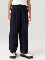 Школьные широкие брюки для девочки AT726-2 синий