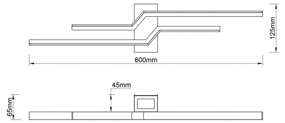 Бра Escada Rail 10219/2LED Black