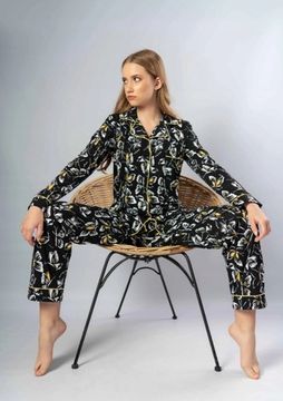 Пижама женская  Vienetta с брюками длинный  рукав  1041520438