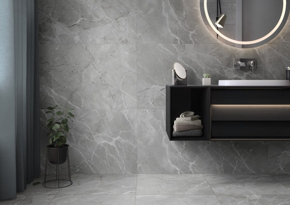 60x120 SilkMarble Бреча Серый Матовый R9