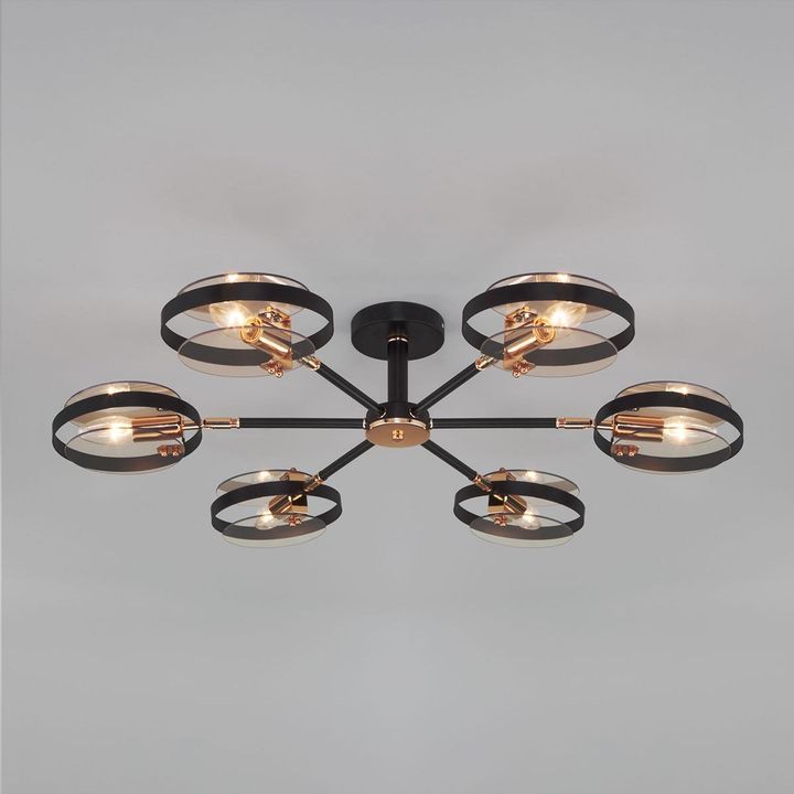 Потолочная люстра Eurosvet Gallo 70121/6 черный