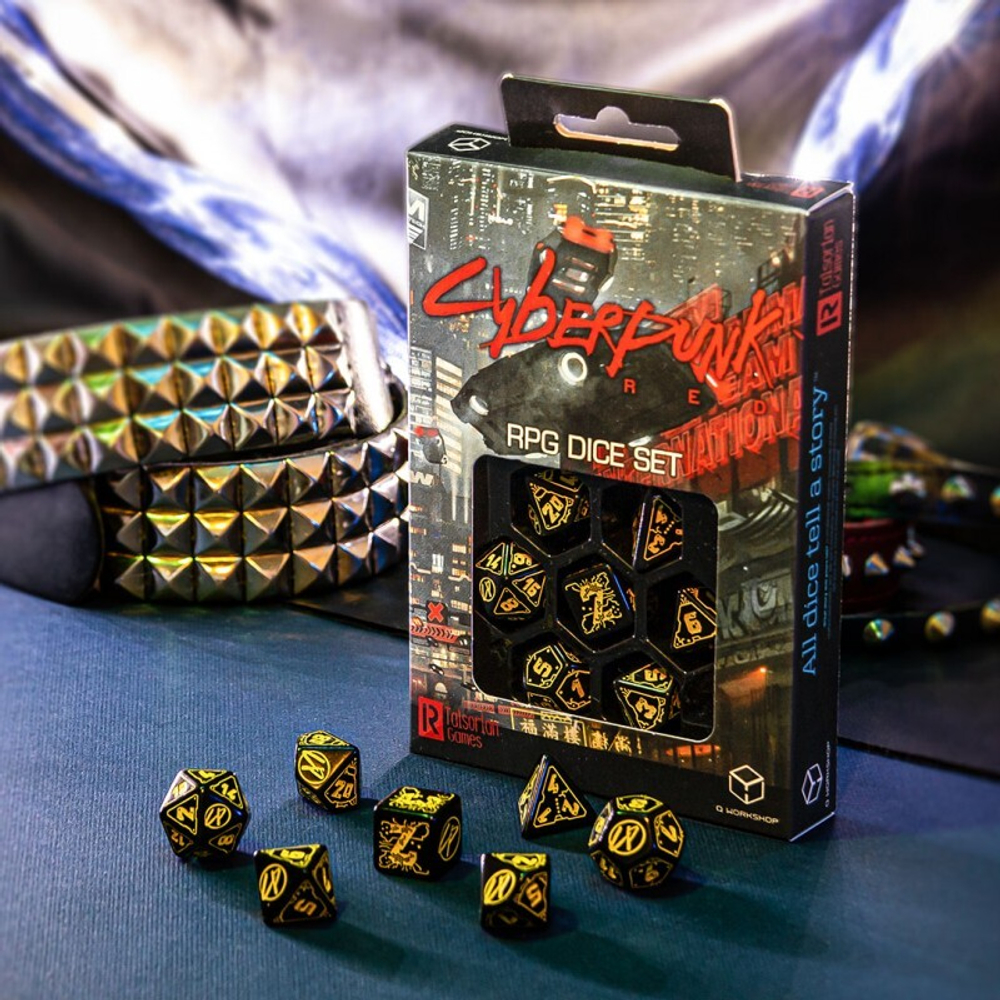 The Cyberpunk RPG Red Dice Set Wet Work