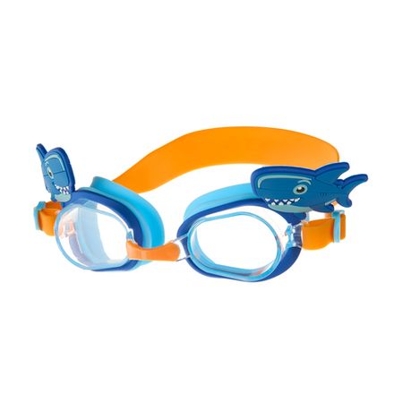 Очки детские для плав.TORRES Fun Kids, SW-32524BL, прозрач.линзы,синяя оправа, широкий рег.ремешок