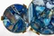 Кофейный столик Blue Agate gold L, Ø35х55 см