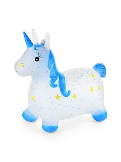 Прыгун Лошадка со светом и звуком цвет синий (00-2040-2)