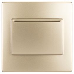 Накладка на карточный выключатель ЭРА Серия 12 12-6201-04 на 12-4105-99, шампань