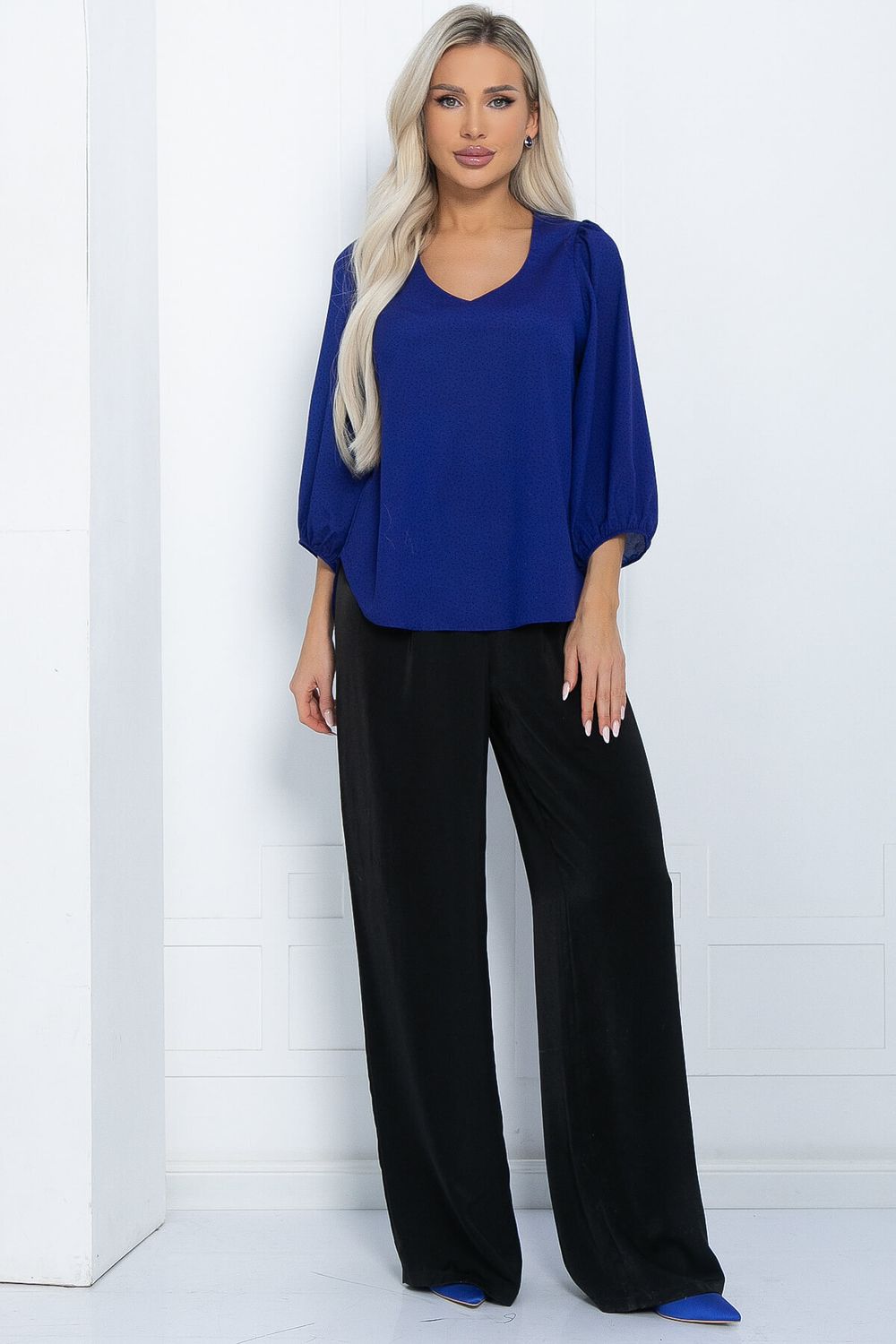 Блуза Флоренция (синяя) Б12273-29 LT Collection