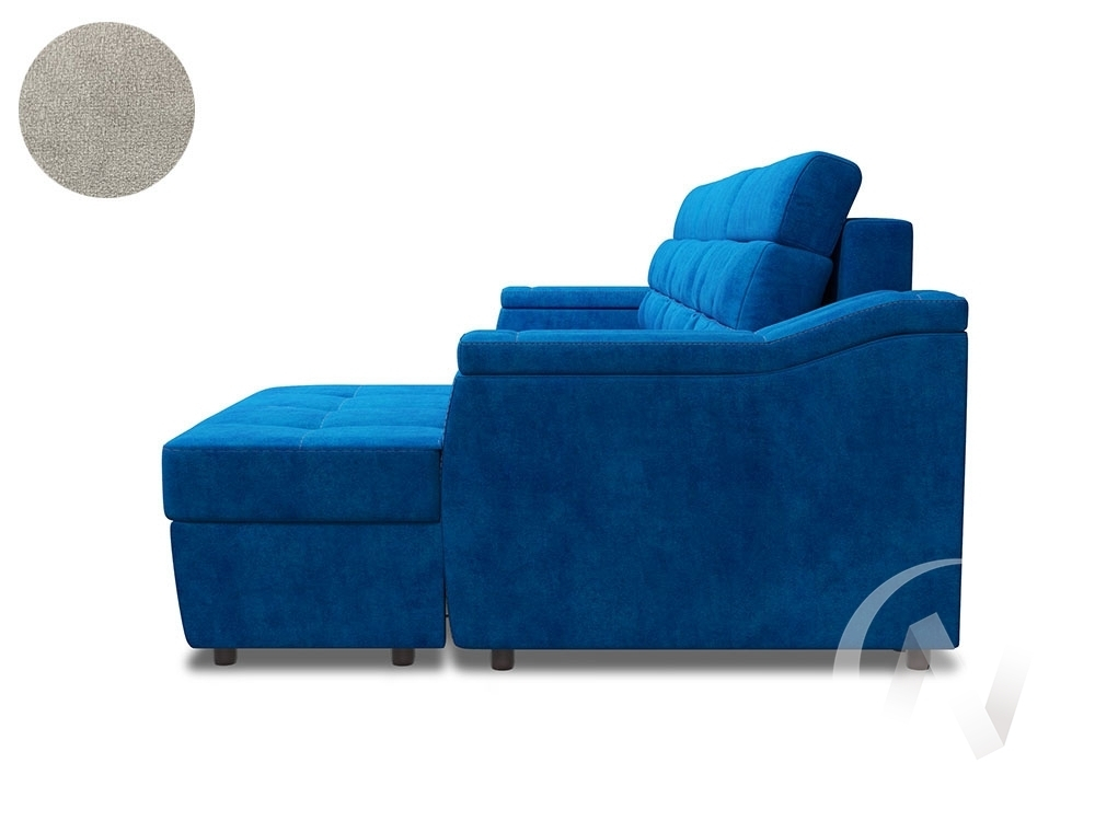 Диван угловой правый Бруно ДКУ-О NEW (Bremen 03; 5 категория)