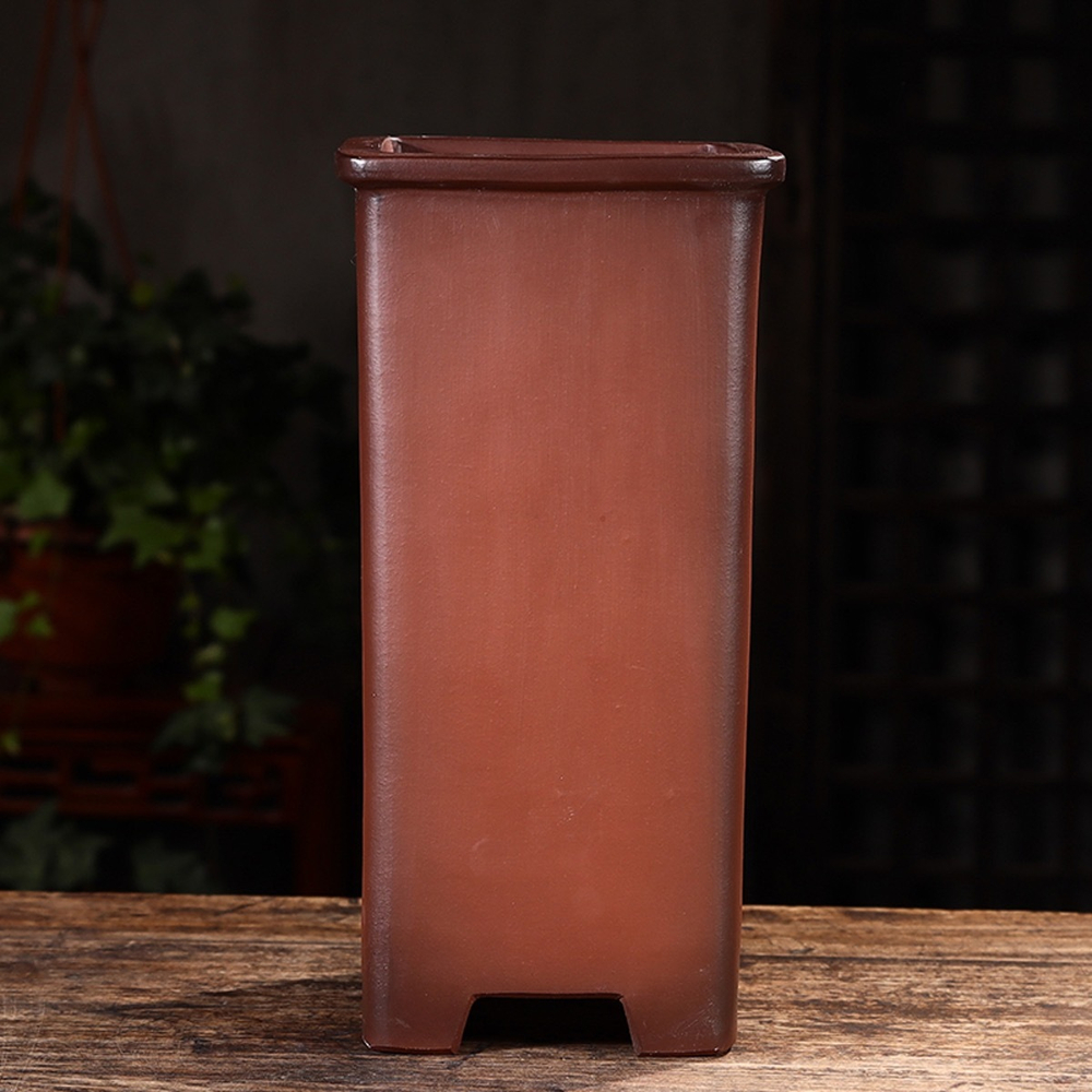 Состаренный неглазурованный горшок для бонсай высочайшего качества (исинская керамика) | 14.8*29.5