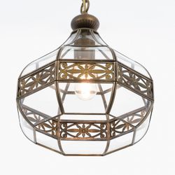 Citilux Гера-2 CL444210 Подвесной светильник витражный Бронза