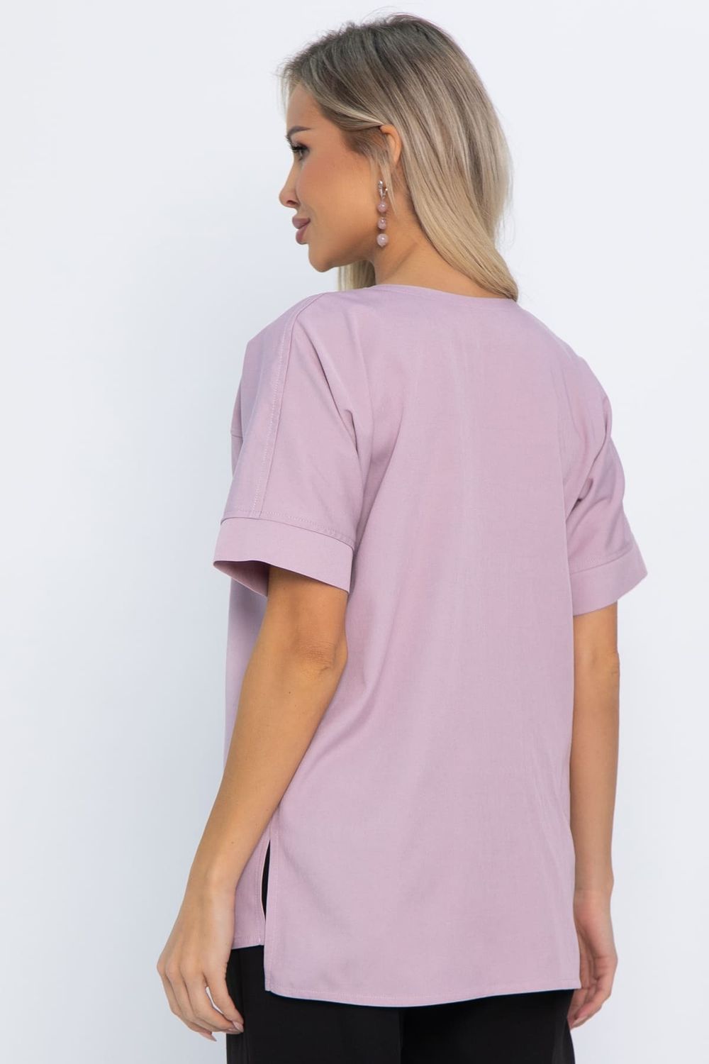 Блуза Лореаль (пудро-лиловая) Б14605-47М LT Collection