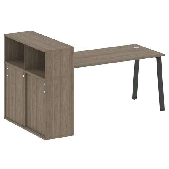 Метал Систем Стол письменный с шкафом-купе на А-образном м/к БА.РС-СШК-3.4 Т