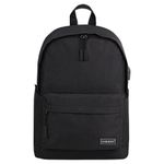 Рюкзак HEIKKI ACTIVE (ХЕЙКИ) универсальный, отделение для ноутбука, USB-порт, черный, 44х31х14 см, 272560