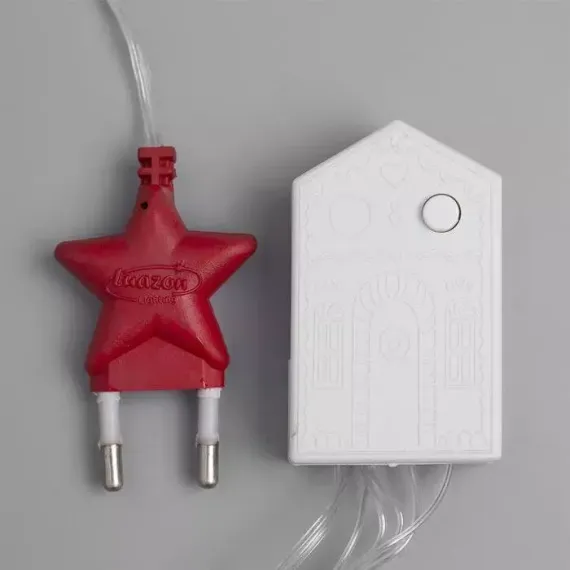 Гирлянда-занавес Капли 2.5*0.65 м., IP20, прозрачная нить, 50 LED, свечение белое, 8 режимов, 220 В., Luazon Lighting (3612411)