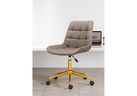 Офисное кресло Woodville Честер латте, золото