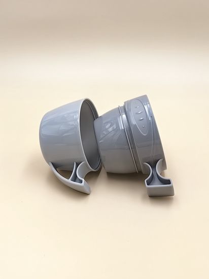 Термос 1 л. со стеклянной колбой Kamille KM 2031 пластиковый, 2 чашки