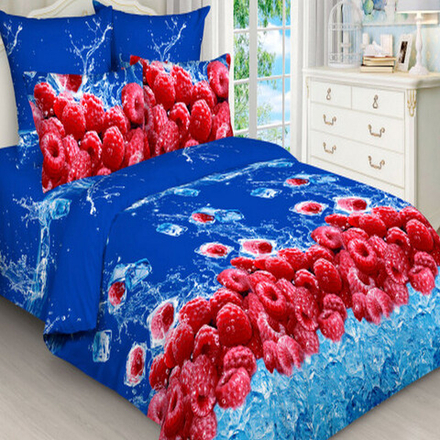 Комплект постельного белья "ВЛ. МАЛИНА", бязь, 100% хлопок, Россия.