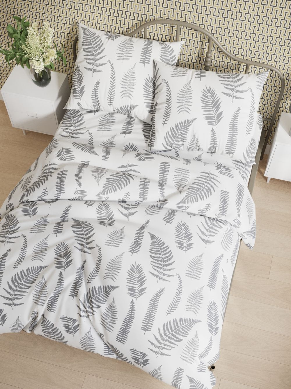 Простынь на резинке Сказка "Папортник (компаньон)" 90х200 см